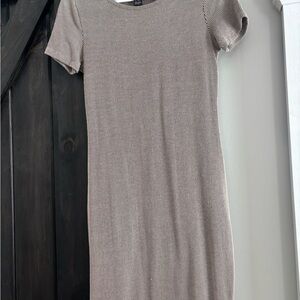 Forever 21 Brown and White Striped Top